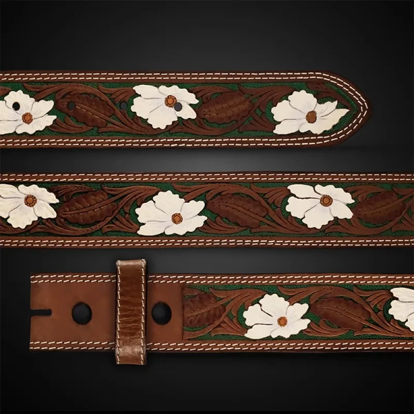 River Birch Leather Belt 